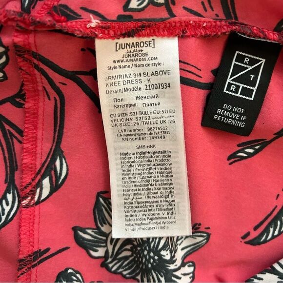 Junarose Floral Wrap Dress Size 22 - Picture 10 of 10